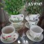 Ceramic 6 pcs gift set cup flower pot