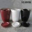 Set of 3 pots color porcelain ceramic indoor plant pot