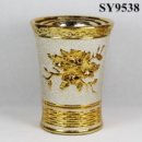 Tall galvanized indoor decoration ceramic flower pot