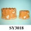 Castle shape mini terracotta garden flower pot