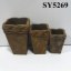 Rust clay flower pots wholesale