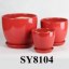 Unique products to sell red glazed flower pot