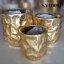 Golden decorative indoor ceramic pots wholesale