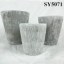 New design tall rustic cement garden flower pots