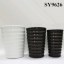 Vertical liner glazed big decoration flower pot