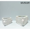 Pot for plant triangle cement garden flower pot