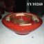 Hotsale product red glazed decorative ceramic planter