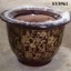 Round ceramic indoor plant pots wholesale
