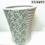 Flower pot for printing white ceramic plant pots