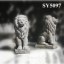 Natural high quality aniaml carving stone lion statue