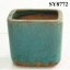 Ceramic garden pot for flower square antique chaozhou plant pot