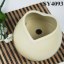 Endearing heart shaped ceramic garden pot