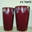 Red ceramic large decorative pots