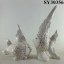 decoration with liquid gold ceramic fish crafts