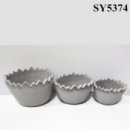 Bend top cement planter pot wholesale