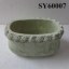 Pot for plant oval terracotta cement finished decoration flowerpot