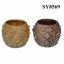 Lily flower carving clay flower pot wholesale