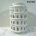 8.5" white indoor ceramic candle holders