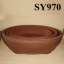 Natural handmake oval bonsai pots large wholesale