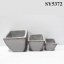 Squared top cement planter pot wholesale pot