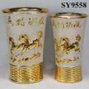 Carving horse ceramic decoration flower pot