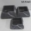 Hot sale cement black square flower pots