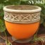 Environmental painting colors terracotta pot