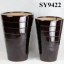 Ceramic black decoration wholesale pot
