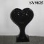 Special green ceramic heart shaped indoor office table decoration