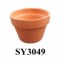 Normal design round mini terracotta flower pots