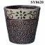 Morden plant pot design cobble stone european flower pot