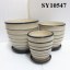 Simple color ceramic indoor and outdoor pots