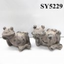 sleeping frog cement animal statue