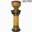 36 inch brown antique wedding roman column
