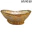 Ship design ceramic hotel decoration flower pot