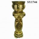 Golden galvanized europe ceramic pots and planters