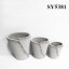 Round cement finished flower pot wholesale