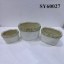 Oval cement finished terracotta pots wholesale