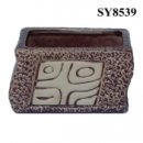 geometric shape ceramic customed size flower pot