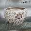 dot glazed ceramic indoor plant pots