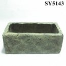 Deep Trough rectangular cement garden plant pots