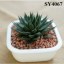 5 inches white garden small clay flower pot