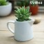 4.5 inches mini white ceramic flower pot