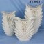 Elegant white decoration ceramic flower vase