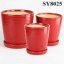 Garden pot for sale planting pots red glazed porcelain plant pot