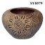 Cheap pot for sale sun flower mini growing ceramic pot
