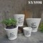 Cement decorative cheap clay flower pots