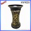 Garden plant pot for indoor golden printing decoration ceramic flower pot