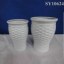 Different size white indoor outdoor round flower pot