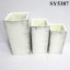 Tall squared cement finished flower pot wholesale